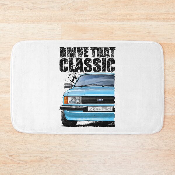 Item preview, Drive That Classic featuring the Iconic Ford Cortina Mk4 in light blue (Light Background) designed and sold by Petrolhead T-Shirts and Art.