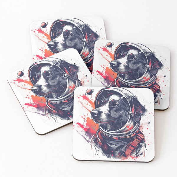 Item preview, Astronaut Dog Sticker designed and sold by NicolasGlowArt.