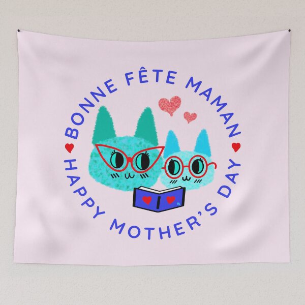 Item preview, Happy Mother’s Day GB FR Spring Pastels / Bonne Fête Maman designed and sold by chowlet.