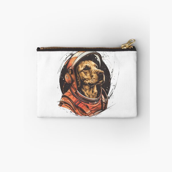 Item preview, Golden Astronaut Dog In Space designed and sold by NicolasGlowArt.