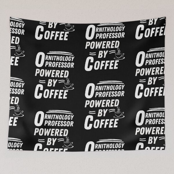 Item preview, Ornithology Professor powered by coffee designed and sold by annoying-shirts.