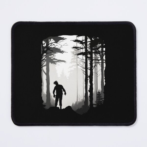 Item preview, Graphic Zombies Forest Woods Wild Silhouette Mist Halloween designed and sold by Geek Updated.