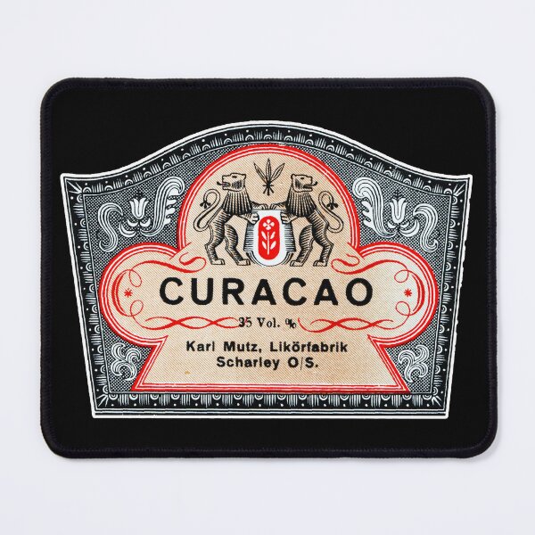 Item preview, Vintage Curacao Bottle Label from Karol Mutz's Distillery in Piekary Śląskie designed and sold by VintageBazaar.