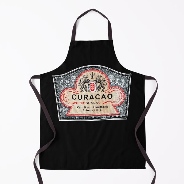 Item preview, Vintage Curacao Bottle Label from Karol Mutz's Distillery in Piekary Śląskie designed and sold by VintageBazaar.