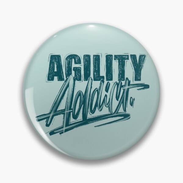 Item preview, Agility Addict Textured Brush Lettering designed and sold by JustPawsome.