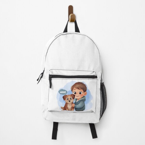 Item preview, Boy And Dog Cute Sticker designed and sold by Te Amo.