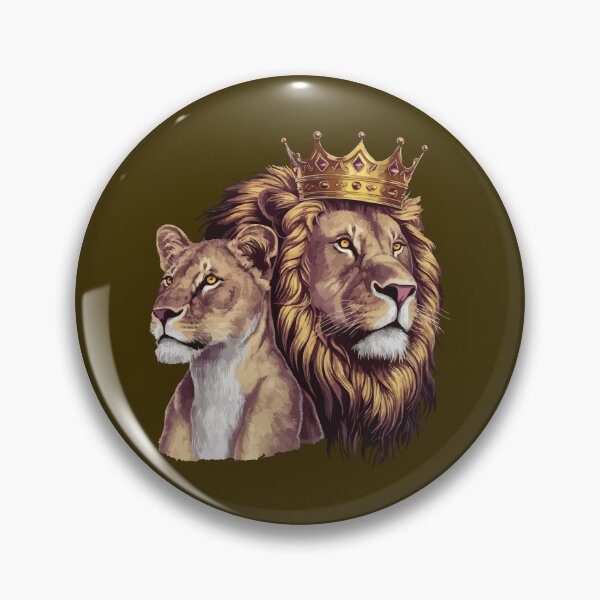 Item preview, Cool Lion & Lioness Crown para hombres, mujeres, amantes de los leones y leonas - designed and sold by PurpleLoveStore.