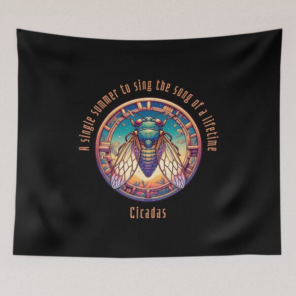 Item preview, A single summer to sing the song of a lifetime, cicadas - Cicada Summer designed and sold by Pflugart.
