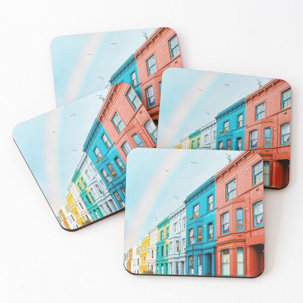Item preview, Rainbow houses Notting Hill designed and sold by Gabor Estefan.