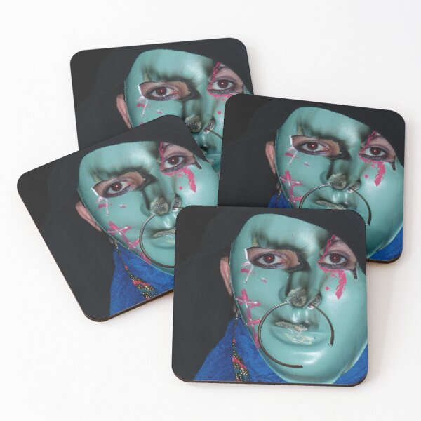 Item preview, Photography strange green mask horror Halloween designed and sold by Carré Comme Orange.
