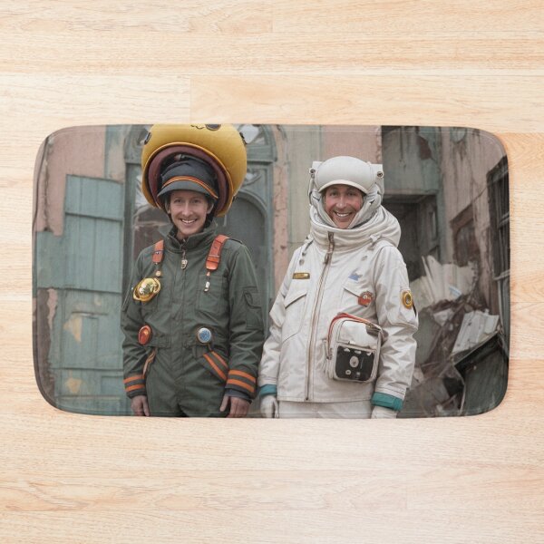 Item preview, Two strange laughing astronauts designed and sold by KALEIDOSCOPE UK.