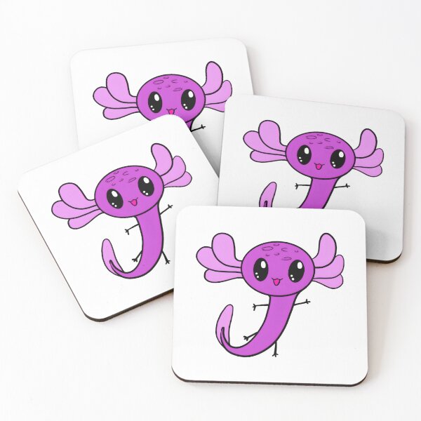 Item preview, Cute Pink Little Axolotl by Zeesdesign on Redbubble designed and sold by ZEESDESIGN.