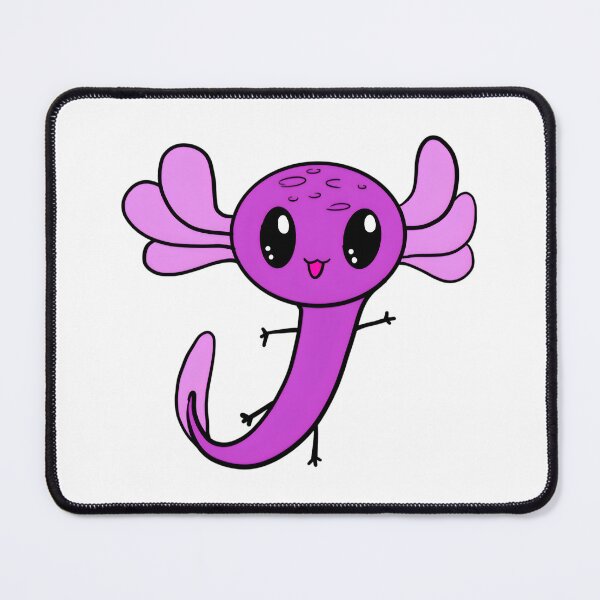 Item preview, Cute Pink Little Axolotl by Zeesdesign on Redbubble designed and sold by ZEESDESIGN.