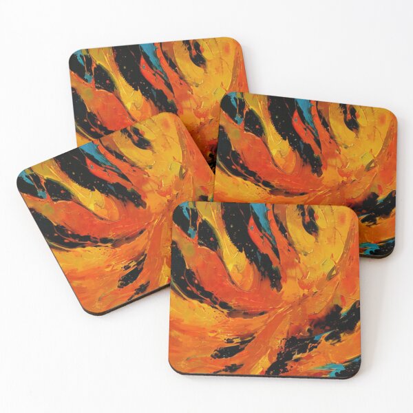 Item preview, Abstract , Painting , Poster , Red , Orange , anime posters , anime stickers designed and sold by fineartstyles4u.