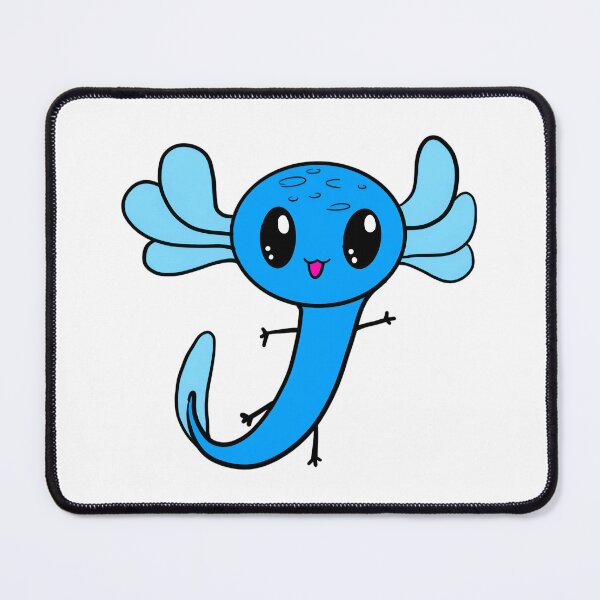 Item preview, Cute Blue Little Axolotl by Zeesdesign on Redbubble designed and sold by ZEESDESIGN.