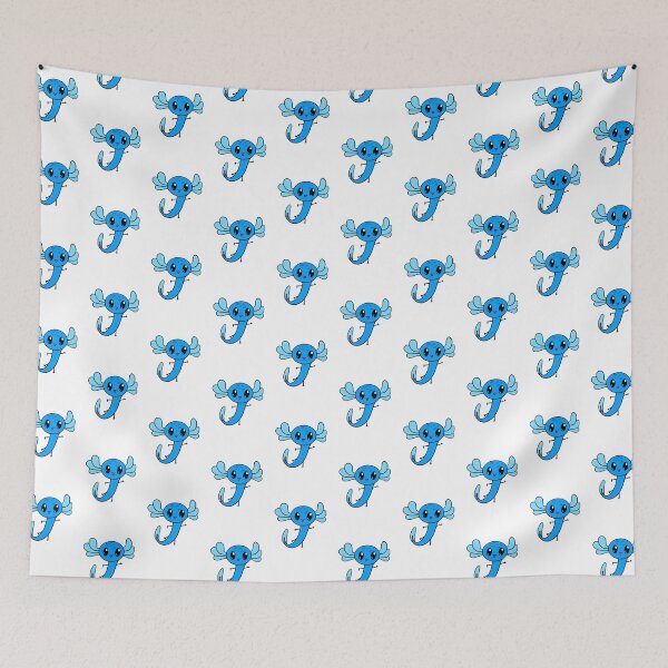Item preview, Cute Blue Little Axolotl by Zeesdesign on Redbubble designed and sold by ZEESDESIGN.