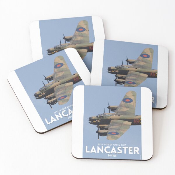 Artikelvorschau, Avro Lancaster der RAF aus dem 2. Weltkrieg vom Battle of Britain Memorial Flight, Lincolnshire, England, Großbritannien. entworfen und verkauft von Paul Rowland.