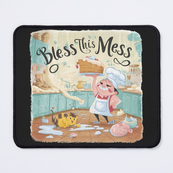 Item preview, Cheerful Kitchen Chaos, Bless This Mess designed and sold by TrendyGraphTees.