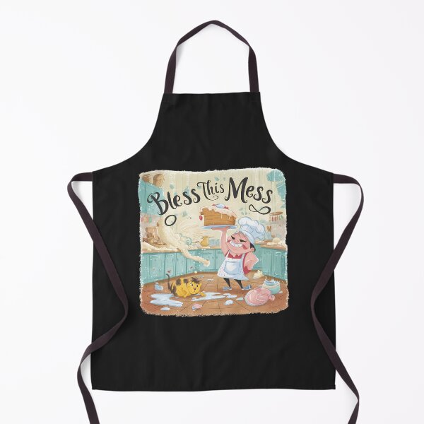 Item preview, Cheerful Kitchen Chaos, Bless This Mess designed and sold by TrendyGraphTees.