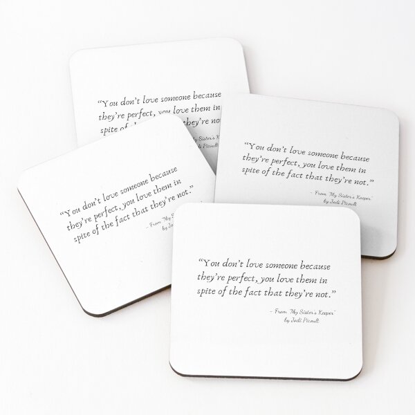 Item preview, A Quote about Love from "My Sister’s Keeper” by Jodi Picoult designed and sold by Poemit.