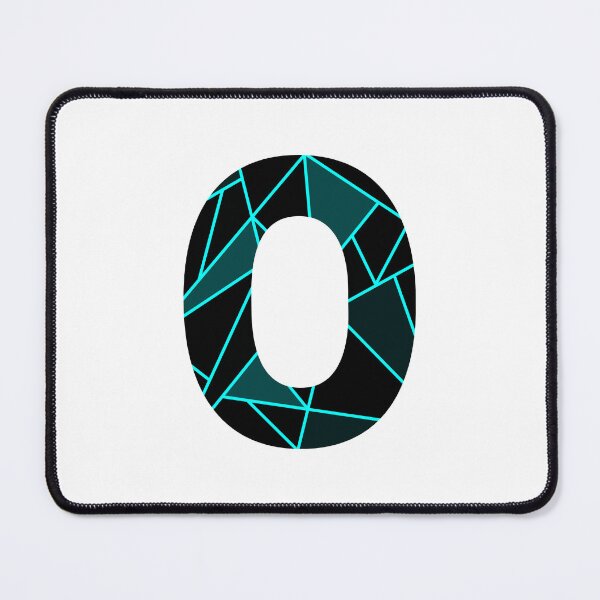 Item preview, Monogram O With Neon Blue Abstract Lines designed and sold by Coffee Lifestyle.