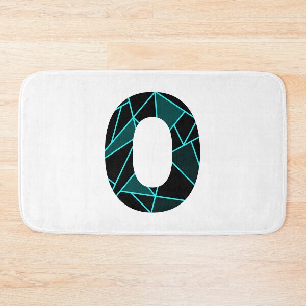 Item preview, Monogram O With Neon Blue Abstract Lines designed and sold by Lyssarien.