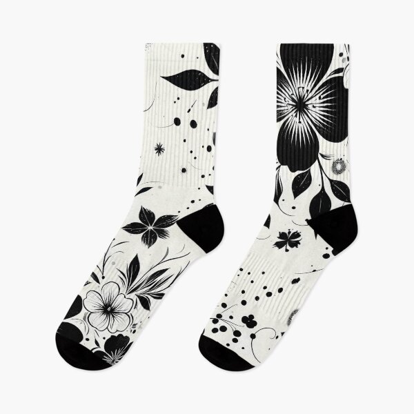 Item preview, Black and White Floral Pattern  designed and sold by GraphicsClub.