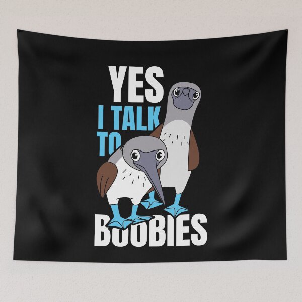 Item preview, Talk To Boobies Booby Bird designed and sold by MooonTees.