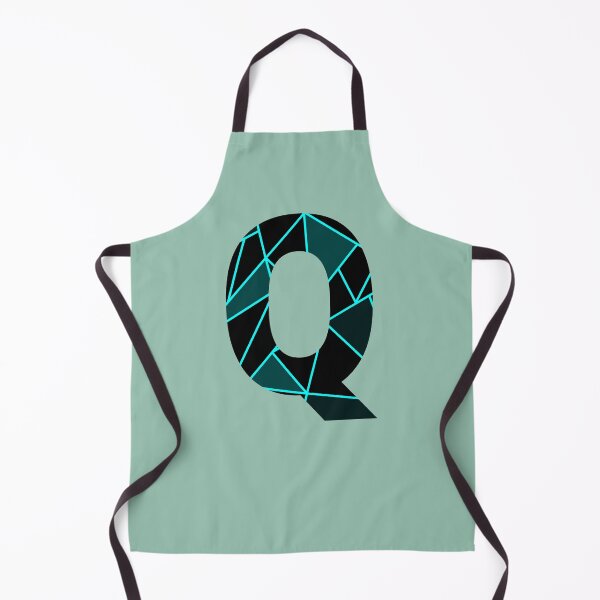 Item preview, Monogram Q With Neon Blue Abstract Lines designed and sold by Coffee Lifestyle.