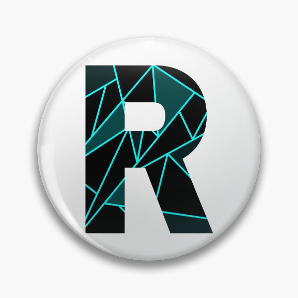 Item preview, Monogram R With Neon Blue Abstract Lines designed and sold by Coffee Lifestyle.