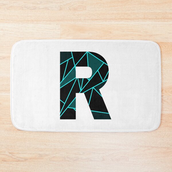 Item preview, Monogram R With Neon Blue Abstract Lines designed and sold by Coffee Lifestyle.