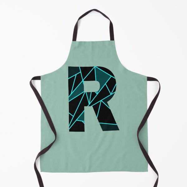 Item preview, Monogram R With Neon Blue Abstract Lines designed and sold by Coffee Lifestyle.