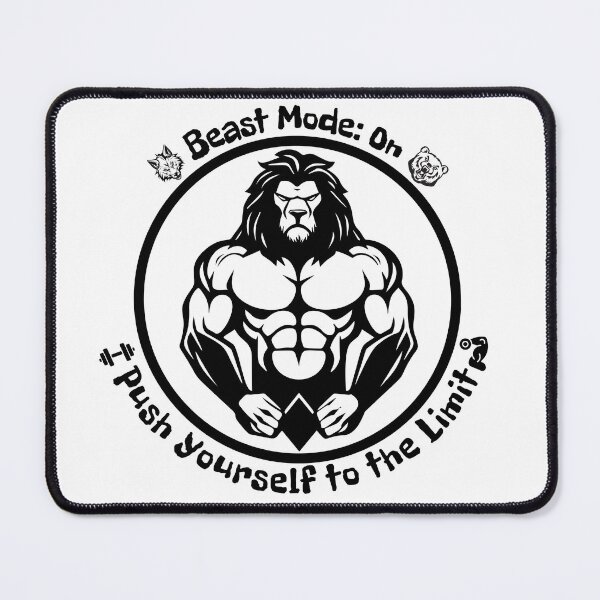 Item preview, Beast Mode: ON Push Yourself to the Limit. Vol.1 Gym. Strong. Black version. designed and sold by SpectrumFasion.