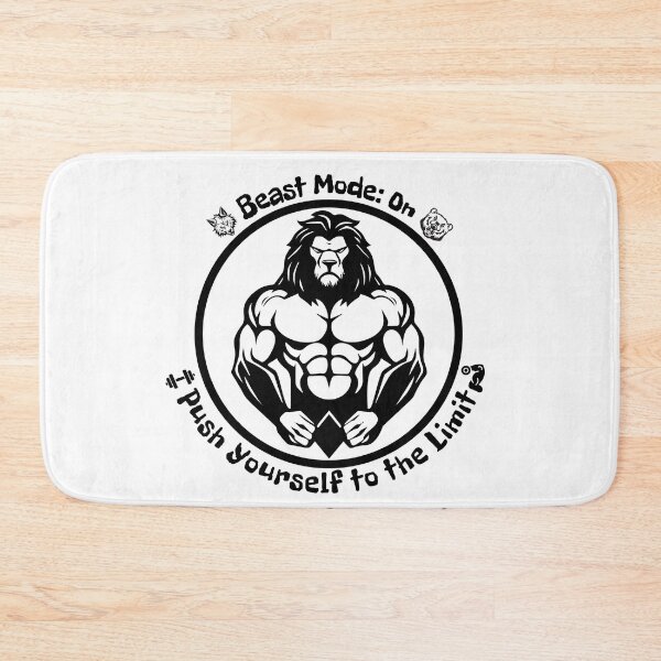 Item preview, Beast Mode: ON Push Yourself to the Limit. Vol.1 Gym. Strong. Black version. designed and sold by SpectrumFasion.