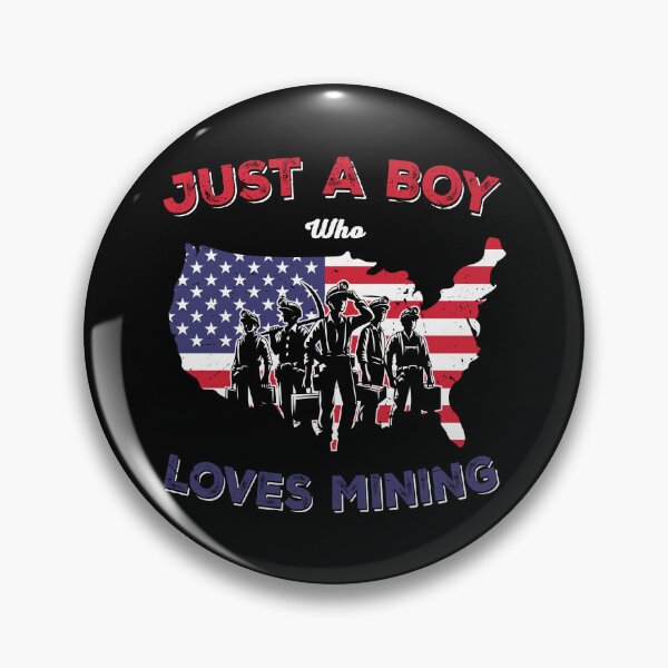 Item preview, Underground Mining - Just a Boy Who Loves Mining Funny Coal miner lover Gift designed and sold by JUSTBEELEGANT.