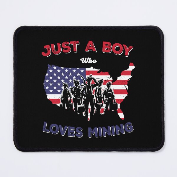 Item preview, Underground Mining - Just a Boy Who Loves Mining Funny Coal miner lover Gift designed and sold by JUSTBEELEGANT.