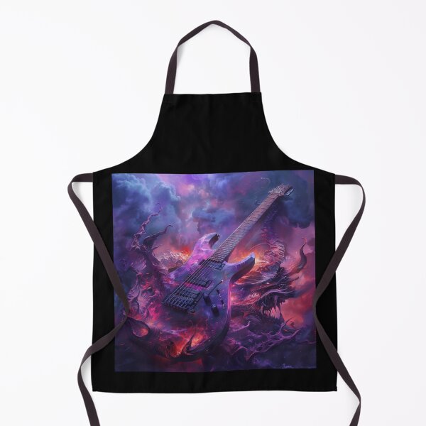 Item preview, Electric Guitar Engulfed in Cosmic Flames designed and sold by palmyst.