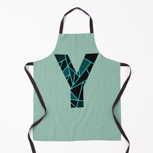 Item preview, Monogram Y With Neon Blue Abstract Lines designed and sold by Coffee Lifestyle.