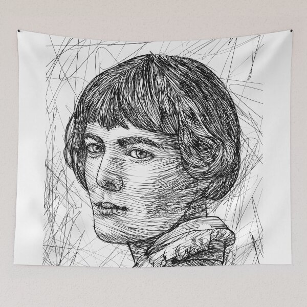 Item preview, H. D. - HILDA DOOLITTLE - ink portrait .1 designed and sold by lautir.
