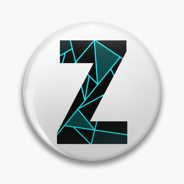 Item preview, Monogram Z With Neon Blue Abstract Lines designed and sold by Coffee Lifestyle.