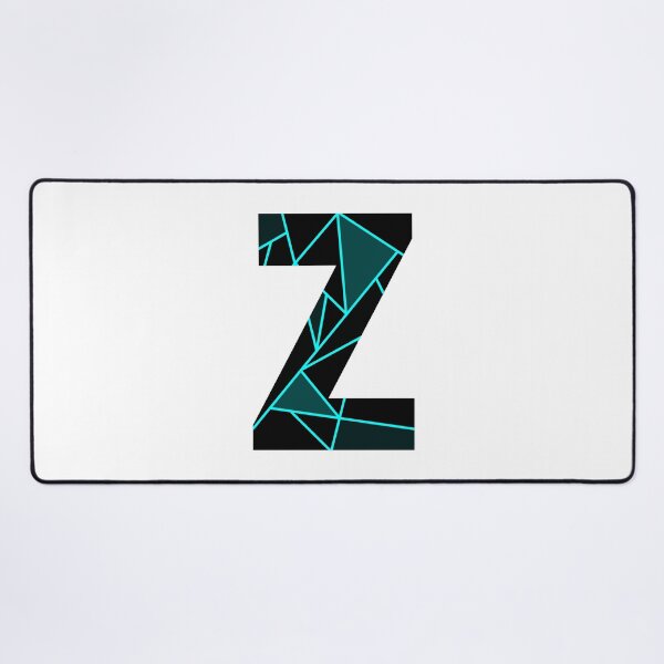 Item preview, Monogram Z With Neon Blue Abstract Lines designed and sold by Coffee Lifestyle.