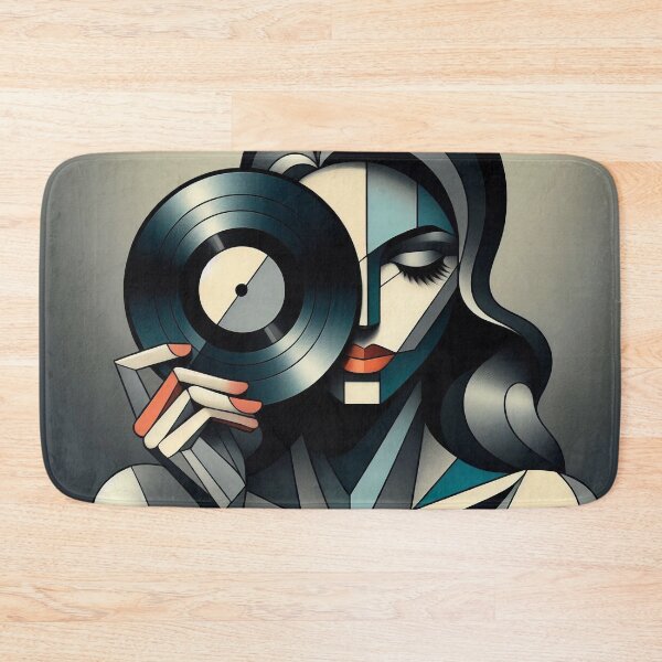 Item preview, DJ Cubism: “Abstract Vinyl Enthusiast” designed and sold by DJ-Portable.