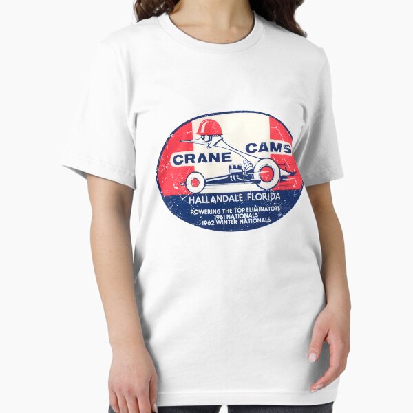 Item preview, 1962 Crane Cams Florida vintage drag racing. Burnout, distressed print. designed and sold by retropetrol.