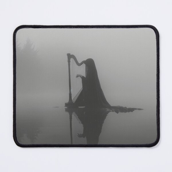 Item preview, Ethereal Harpist Shrouded in Mist designed and sold by palmyst.