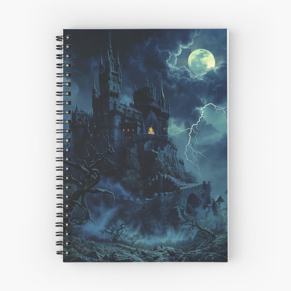 Item preview, Haunted Castle Under Stormy Moonlight designed and sold by palmyst.
