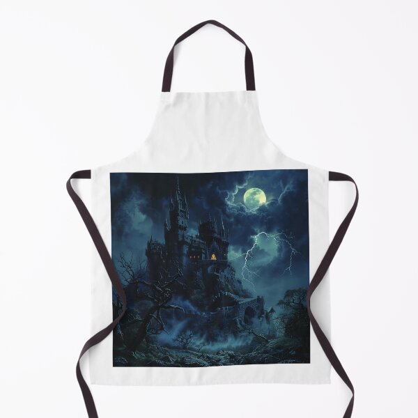 Item preview, Haunted Castle Under Stormy Moonlight designed and sold by palmyst.