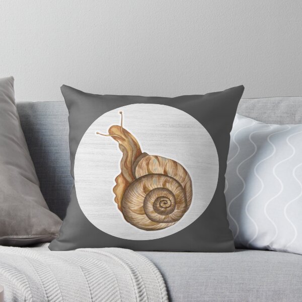 Item preview, Snail Watercolor Drawing designed and sold by LivingColorful.
