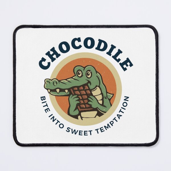 Item preview, Cute Vintage Chocolate Lover Crocodile “Chocodile” designed and sold by DreamCraze.