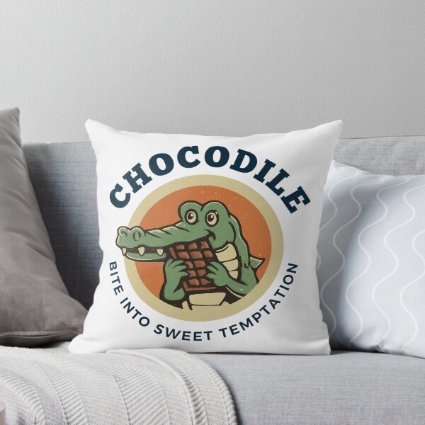 Item preview, Cute Vintage Chocolate Lover Crocodile “Chocodile” designed and sold by DreamCraze.