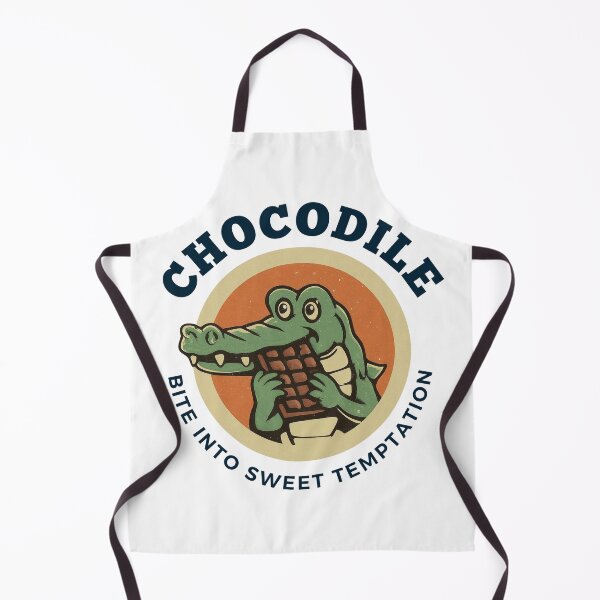Item preview, Cute Vintage Chocolate Lover Crocodile “Chocodile” designed and sold by DreamCraze.